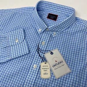 UNTUCKit Adige Plaid Long Sleeve Button Down Shirt